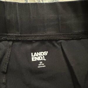 Lands' End Starfish Straight Leg Black Pants